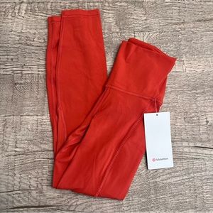 NWT Lululemon Align High-Rise Pant 25" Pockets Cayenne Size 2 CYNN